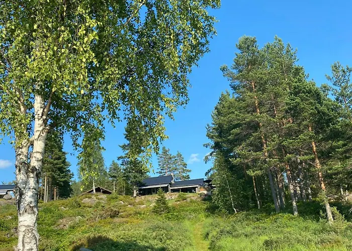 Norwegian Vibes With View In Vegarshei Feriehus