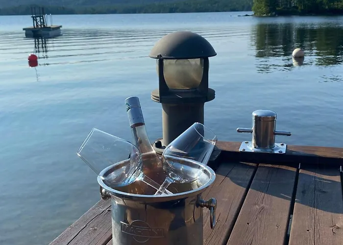 Norwegian Vibes With View In Vegarshei Feriehus *